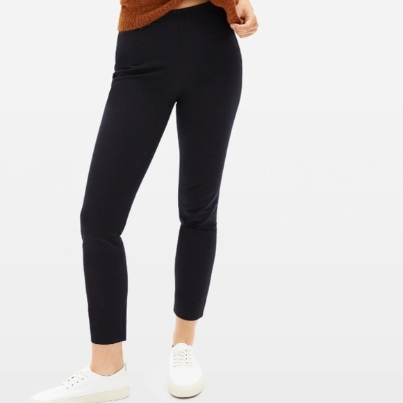 Everlane Side Zip Stretch Cotton Pants - Picture 1 of 4